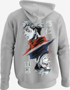 Pánska mikina s kapucňou Yuji Itadori Anime Streetwear Manga fashion Jujutsu Kaisen