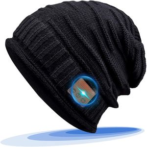 Geschenke für Männer Frauen Bluetooth Mütze - Bluetooth 5.0 Personalisierte Geschenke Uni Winter Strickmütze, Musik Mütze mit Drahtlose Kopfhörer für Laufen, Skifahren