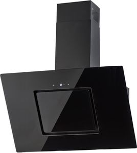 PKM Dunstabzugshaube mit Randabsaugung Kopffreihaube S26-90BBTY schwarz 90 cm