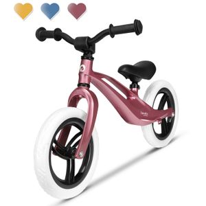 Lionelo Bart Laufrad Magnesiumlegierung Kinderlaufrad Roller Kinder Fahrrad TOP Rosa