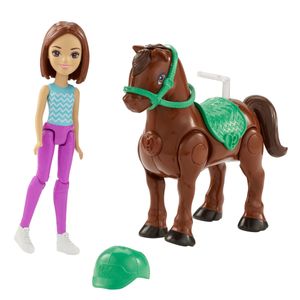 Mattel Barbie on the Go Puppe und Pony (Motivauswahl)