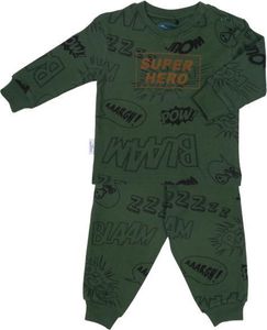 Frogs & Dogs - Premium - Kinderpyjama - Superheld - grün - Größe 104