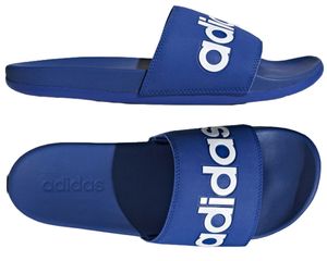 adidas Adilette Comfort Pantolette Sandale Hausschuhe Blau Grösse 39 NEU