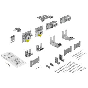 Hettich TopLine L Schiebetürbeschlag-Set 1500 x 2600, 2-türig 10-16 mm, links