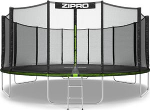 ZIPRO Jump Pro Out 16FT 496cm Trampolin Gartentrampolin Kindertrampolin mit Außennetz und Leiter