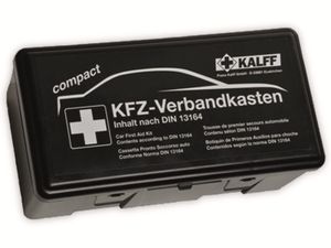 KALFF KFZ Verbandkasten "Kompakt" Inhalt DIN 13164 schwarz aus Kunststoff