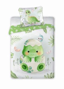Obliečky do postieľky DINO 01 100x135 40x60 cm 100% Bavlna FARO