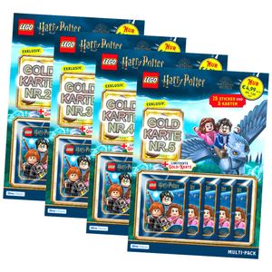 Blue Ocean LEGO Harry Potter Sticker Serie 1 (2023) - Alle 4 Multipack Sammelsticker