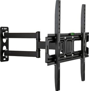TV Wandhalterung, Max. 30kg, Neigbar & Schwenkbar für 26-55 Zoll, Universal VESA bis 400x400, für LED LCD Fernseher, Schwarz Retoo