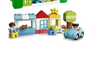 LEGO® Konstruktionsspielsteine DUPLO Steinebox, Kreativbox+Aufbewahrung,Feinmotorik-Lernspielzeug, (Geschenk Weihnachten, Geburtstag, Frauen Männer)