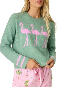 PJ Salvage schlafshirt schlafmode Pyjama Flannels Grün L (Damen)