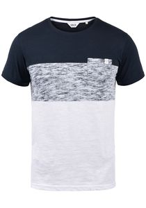 SOLID SDSinor Herren T-Shirt Kurzarm Shirt mit Streifen und Rundhalsausschnitt aus 100% Baumwolle