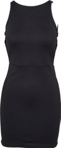Urban Classics dámske šaty s výstrihom TB1898 Schwarz Black XS
