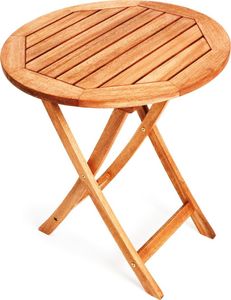 Skládací stůl Merxx, Ø 80 cm - barva: hnědá; 25154-011