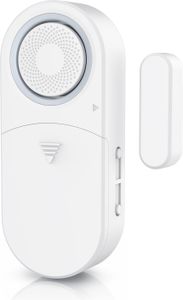 BEARWARE Fensteralarm / Türalarm, 120 dB lauter Signalton, Alarmsensor Fensteröffnungsmelder (für Tür & Fenster, Einbruchschutz, mit Batterien, Alarmanlage)