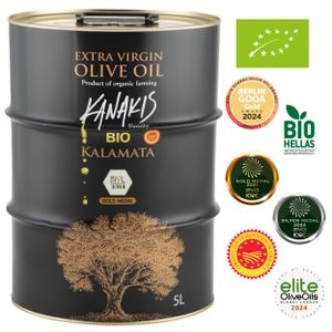 Kanakis | Olivenöl, Olivenöl 5 l, Olivenöl aus Griechenland, Kaltgepresstes Olivenöl, Olivenöl aus erster Pressung, Olivenöl organisch