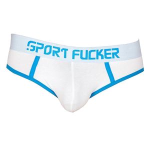 Sport Fucker Hooker Open Brief - Weiß / Blau - XL