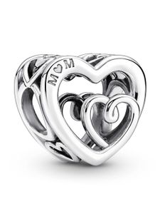 Pandora 790800C00 Charm Damen Verschlungene Unendlichkeits-Herzen Silber