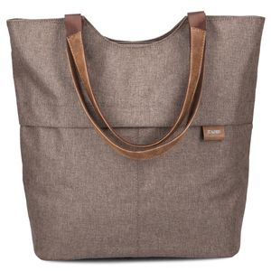 ZWEI Shopper Olli OT15  Umhängetasche Schultertasche Handtasche in vielen Farben, Farbe:wood