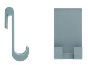 Libaro Dusch-Haken aus Silikon für Glaswand Glasduschwand zum Einhängen auch als Ersatzhaken für Duschabzieher FARINI