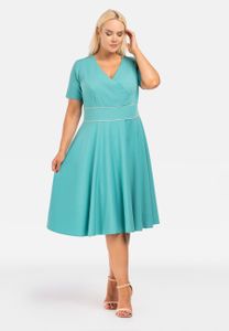 DONKA Midi-Schlagkleid azurblau 38