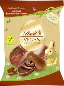 Lindt Eggs Choco Deluxe wegańskie z mąką owsianą i pastą migdałową 90g