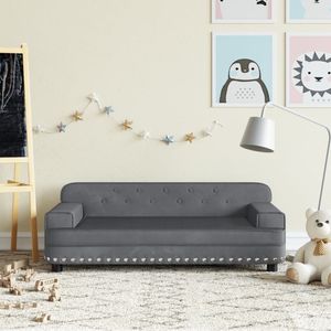 Cloris Designermöbel Kindersofa Dunkelgrau 90x53x30 cm Samt 2024 Neu