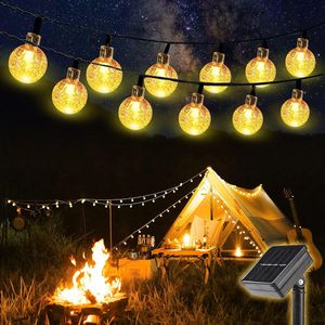 Salcar 5m 20 LED Kugel Lichterkette Solar Außen Beleuchtung Garten Party Wasserdicht IP44 Weihnachtsdekoration, Warmweiß