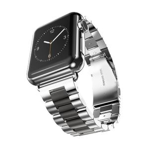 Ersatzarmband silber/schwarz Kompatibel mit Apple Watch 42mm 44mm 45mm Edelstahl Metall Armband kompatibel mit Watch Serie 8/7/6/5/4/3/2/1/Apple Watch SE