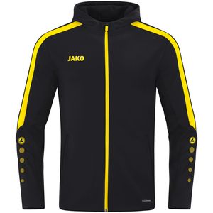 JAKO Power Kapuzenjacke Kinder 803 - schwarz/citro 140