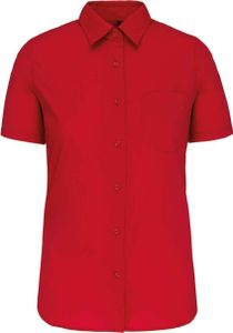 Kariban Popeline-Kurzarmhemd Baumwollpolyester pflegeleicht für Damen