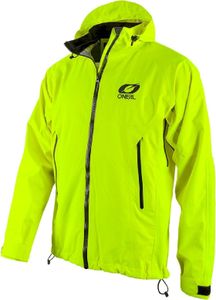 O'Neal MTB Freeride Downhill Mountainbike Outdoor Jacke, Regenjacke - TSUNAMI Rain Jacket neon yellow - Neon Gelb, wasserdicht, atmungsaktiv, Größe S - XXL, Größe:S
