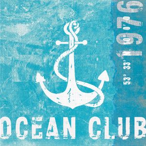 PPD Ocean Club Servietten, 20 Stück, Tischservietten, Tissue, Blau / Weiß, 33 x 33 cm, 1331858