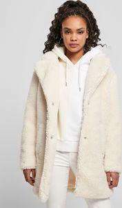 Urban Classics Ladies - OVERSIZED SHERPA Mantel weiß - 5XL