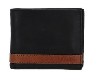 Fossil Geldbörse Quinn Bifold Schwarz ML3653-001 Herren Geldbeutel