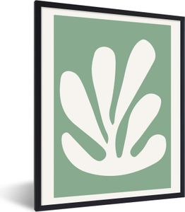 MuchoWow® Gerahmtes Poster Matisse - Grün - Alte Meister 30x40 cm - Poster mit Schwarzem Bilderrahmen Wandposter Rahmen Foto Bilder - Wanddeko - Kunstdrucke
