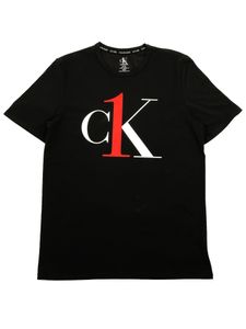 Calvin Klein Herren T-Shirt Kurzarm S/S Crew Neck NM1903E Schwarz M