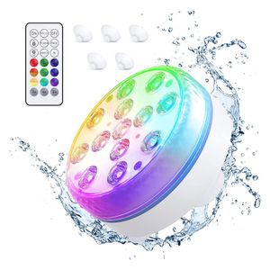 Poolbeleuchtung LED Unterwasser Licht inkl Fernbedienung Pool Licht mit 13 LED 16 Farben Unterwasserlicht Teichbeleuchtung Whirlpool