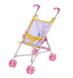 BABY born Zapf Creation 828670 Stroller, Puppenwagen mit Gurtsystem, zusammenklappbar, Griffhöhe 53 cm, Puppenzubehör für Puppen verschiedener Größen