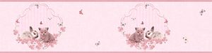 A.S. Création Bordüre Little Stars bunt metallic rosa 5,00 m x 0,13 m 355671 35567-1