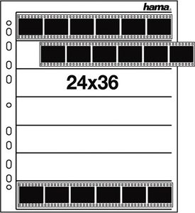 Hama Negative sleeves, 24 x 36 mm, Polyproylene, 24 x 36 mm, Polypropylén (PP), 25 listy, 260 mm, 310 mm