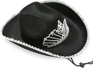 Damen Hut Cowgirl Texas Girl mit Diadem Schwarz Karneval Fasching Party Gr. 58 cm Damen Hut Cowgirl Texas Girl mit Diadem Schwarz Karneval Fasching Party Gr. 58 cm