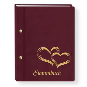 Stammbuch der Familie Glamour bordeaux Stammbücher A4 Familienstammbuch Hochzeit
