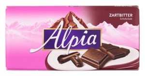 Alpia Zartbitter Schokolade mit zartschmelzendem Geschmack 100g