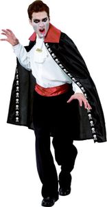 JUNIOR - Kostým Upír (plášť, volánik) pre dospelých