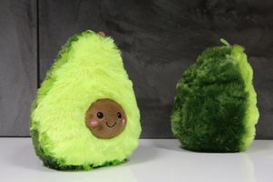 Soma Plüsch-Kissen Avocado XXL 40 cm Sofa-Rückenkissen Rund Lebensmittel Spielzeug Kuschel-Tier Plüsch-Tier Toy Früchte grün