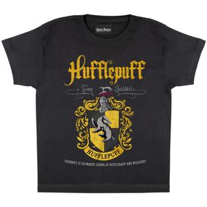 Harry Potter - Hufflepuff T-Shirt für Mädchen PG780 (128) (Schwarz)