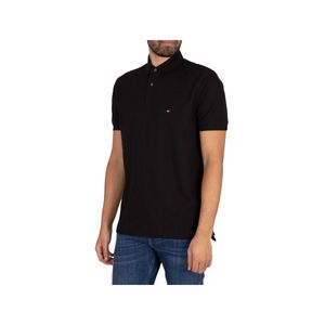 Tommy Hilfiger Herren Das 1985er reguläre Poloshirt, Schwarz L