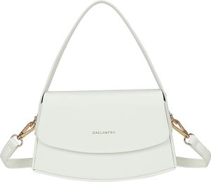 Gallantry, Schultertasche Baguette für Damen, Weiß