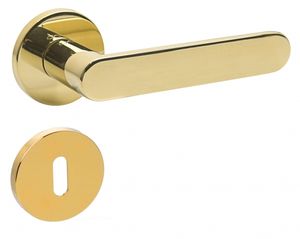 Türgriff Drückergarnitur Türbeschlag BB Rosette Premium Italian Design runde Rosette Gold